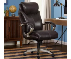 Dayton Dark Brown Big & Tall Bonded Leather Office Chair -Chic Furniture Store 810590372 2