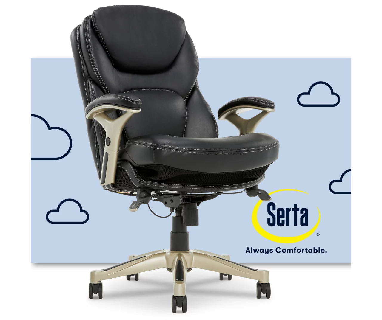 Claremont Black Bonded Leather Office Chair 15 Claremont Black Bonded Leather Office Chair - Image 13