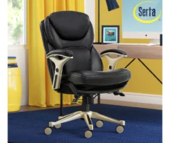Claremont Black Bonded Leather Office Chair 18 Claremont Black Bonded Leather Office Chair -Chic Furniture Store 810590374 2