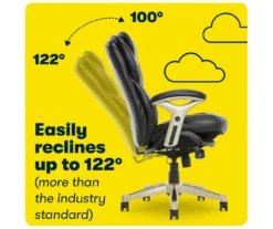 Claremont Black Bonded Leather Office Chair 21 Claremont Black Bonded Leather Office Chair -Chic Furniture Store 810590374 8