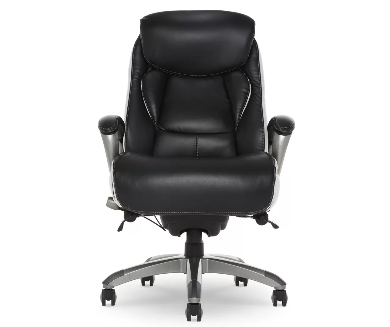 Lautner Black Executive Bonded Leather Office Chair 3 Lautner Black Executive Bonded Leather Office Chair
