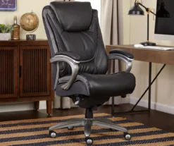 Baxter Black Big & Tall Bonded Leather Office Chair -Chic Furniture Store 810590377 2