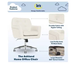 Serta Ashland Fabric Office Chair 40 Serta Ashland Fabric Office Chair -Chic Furniture Store 810590380 7