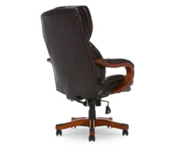 Conway Dark Brown Big & Tall Bonded Leather Office Chair -Chic Furniture Store 810590381 5