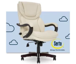 Conway Ivory Big & Tall Bonded Leather Office Chair 15 Conway Ivory Big & Tall Bonded Leather Office Chair -Chic Furniture Store 810590382 1