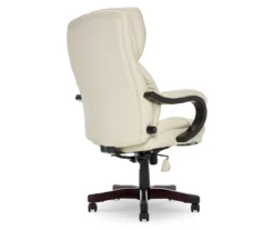 Conway Ivory Big & Tall Bonded Leather Office Chair 11 Conway Ivory Big & Tall Bonded Leather Office Chair -Chic Furniture Store 810590382 5