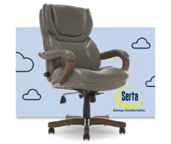 Conway Gray Big & Tall Bonded Leather Office Chair -Chic Furniture Store 810590383 1