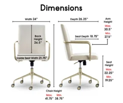 Giselle Velvet Office Chair -Chic Furniture Store 810590390 7