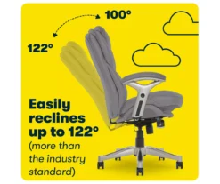 Claremont Gray Bonded Leather Office Chair -Chic Furniture Store 810590392 8