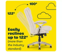 Claremont Ivory Bonded Leather Office Chair -Chic Furniture Store 810590394 8