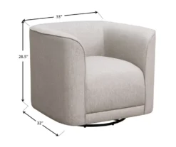 Saco Sand Swivel Accent Chair -Chic Furniture Store 810590536 4 1