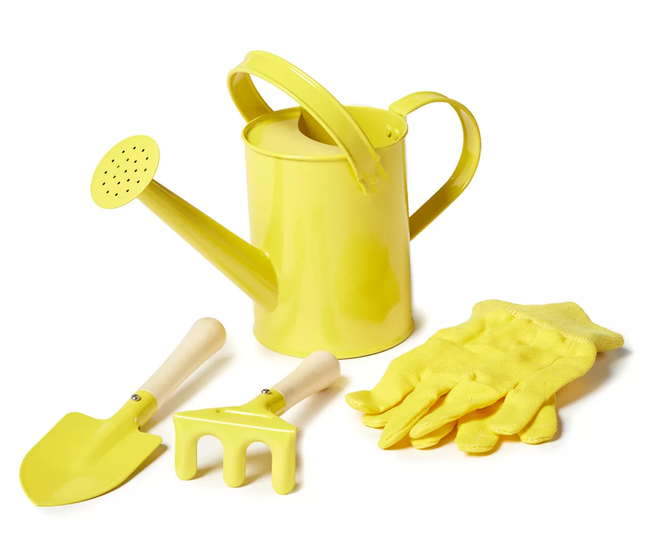 Kids Yellow 4-Piece Garden Tool Set 3 Kids Yellow 4-Piece Garden Tool Set