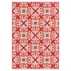 Rilassare Red & Orange Medallion Lattice Outdoor Area Rug 1 Rilassare Red & Orange Medallion Lattice Outdoor Area Rug -Chic Furniture Store 810591263 810591264 810591265 1 1