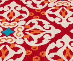 Rilassare Red & Orange Medallion Lattice Outdoor Area Rug, (6.5' X 9') -Chic Furniture Store 810591263 810591264 810591265 4 2