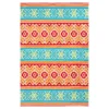 Emeliene Orange & Blue Geometric Linework Outdoor Area Rug -Chic Furniture Store 810591266 810591267 810591268 1 1