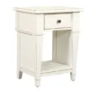 Kali Weathered White 1-Drawer Nightstand -Chic Furniture Store 810591523