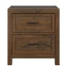 West Caramel 2-Drawer Nightstand -Chic Furniture Store 810591525