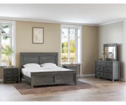 Topeka Warm Gray 3-Drawer Nightstand With USB Charging -Chic Furniture Store 810591526