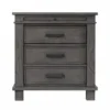 Topeka Warm Gray 3-Drawer Nightstand With USB Charging 1 Topeka Warm Gray 3-Drawer Nightstand With USB Charging -Chic Furniture Store 810591526 3
