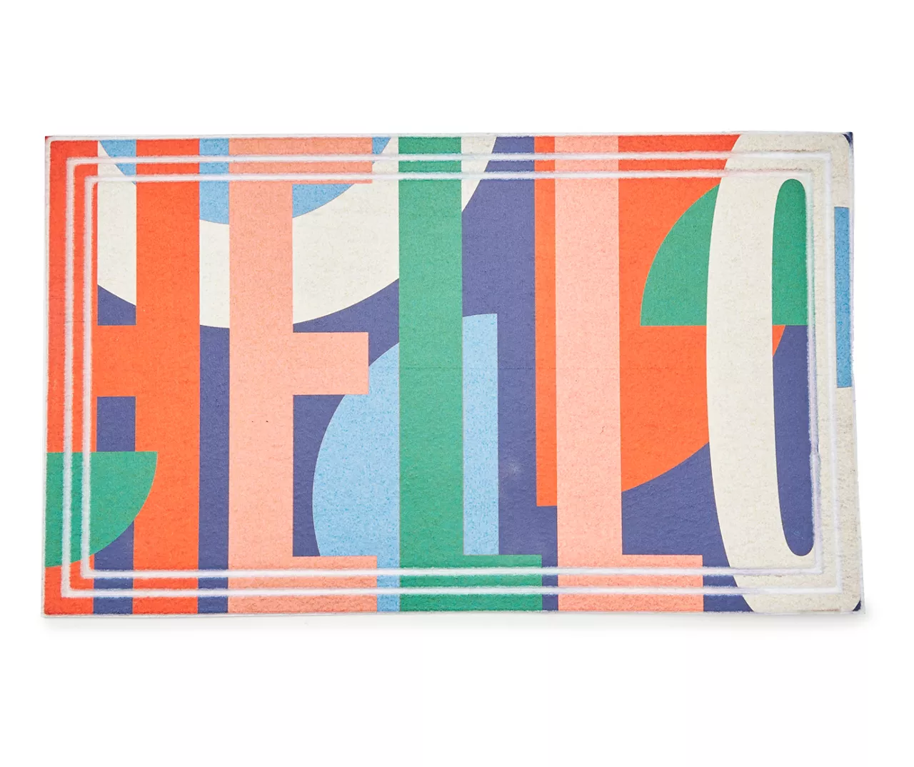 "Hello" Big Lettering Doormat, (18" X 30") 3 "Hello" Big Lettering Doormat, (18" X 30")