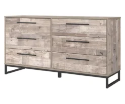 Neilsville Whitewash 6-Drawer Dresser -Chic Furniture Store 810591829 1