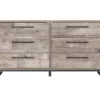 Neilsville Whitewash 6-Drawer Dresser -Chic Furniture Store 810591829 5