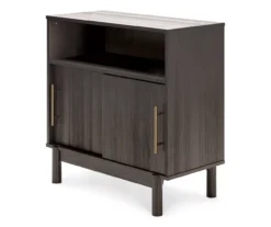 Brymont Dark Gray Sliding Door Accent Cabinet -Chic Furniture Store 810591843 1