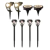 Yard Stake, Spotlight & Disc Light 8-Piece LED Solar Pathway Marker Set -Chic Furniture Store 810594034 A0 1