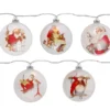 Northlight Norman Rockwell Santa Disc Light Set, 5-Lights -Chic Furniture Store 810594516 A0 1