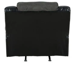 Earhart Slate Faux Leather Rocker Recliner -Chic Furniture Store 810594581 3 1