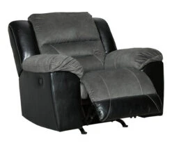 Earhart Slate Faux Leather Rocker Recliner -Chic Furniture Store 810594581 5