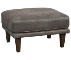 Arroyo Smoke Faux Leather Ottoman 9 Arroyo Smoke Faux Leather Ottoman -Chic Furniture Store 810594591 1