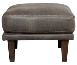 Arroyo Smoke Faux Leather Ottoman 10 Arroyo Smoke Faux Leather Ottoman -Chic Furniture Store 810594591 4