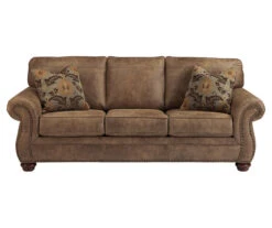 Larkinhurst Earth Faux Leather Queen Sofa Sleeper -Chic Furniture Store 810594594 1 1