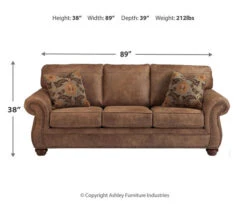 Larkinhurst Earth Faux Leather Queen Sofa Sleeper -Chic Furniture Store 810594594 3