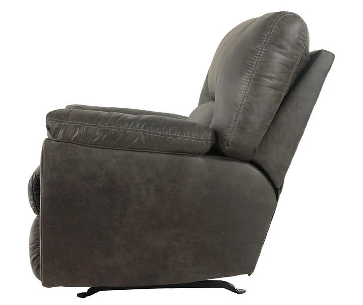 Tambo Pewter Faux Leather Rocker Recliner 13 Tambo Pewter Faux Leather Rocker Recliner - Image 11
