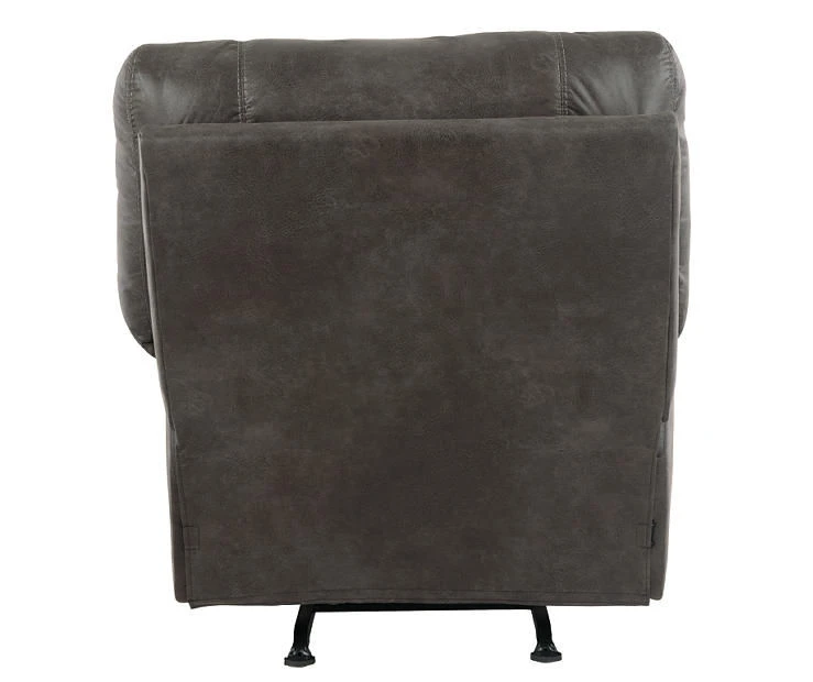 Tambo Pewter Faux Leather Rocker Recliner 7 Tambo Pewter Faux Leather Rocker Recliner - Image 5
