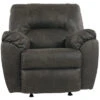 Tambo Pewter Faux Leather Rocker Recliner -Chic Furniture Store 810594596 5
