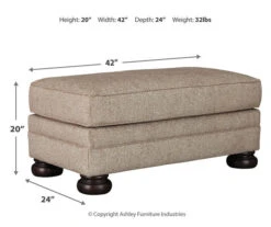 Kananwood Oatmeal Ottoman -Chic Furniture Store 810594597 4