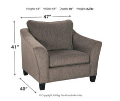 Nemoli Slate Chair And A Half -Chic Furniture Store 810594614 6