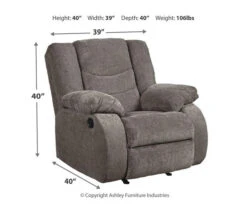 Tulen Gray Rocker Recliner -Chic Furniture Store 810594621 4