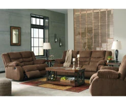 Tulen Chocolate Reclining Loveseat -Chic Furniture Store 810594622 810594623 1