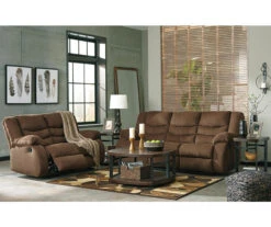 Tulen Chocolate Reclining Loveseat -Chic Furniture Store 810594622 810594623 3 1