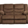Tulen Chocolate Reclining Loveseat -Chic Furniture Store 810594623