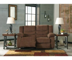 Tulen Chocolate Reclining Loveseat -Chic Furniture Store 810594623 3