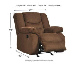 Tulen Chocolate Rocker Recliner -Chic Furniture Store 810594624 4