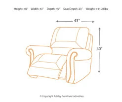 Larkinhurst Earth Faux Leather Rocker Recliner -Chic Furniture Store 810594645 5