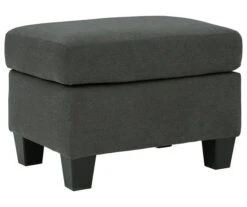 Bayonne Charcoal Ottoman