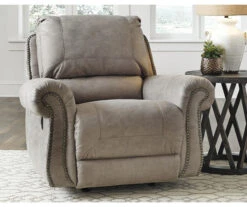 Olsberg Steel Faux Suede Rocker Recliner -Chic Furniture Store 810594670 2