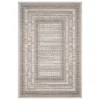 Summertime Gray & Ivory Geometric Borders Outdoor Area Rug -Chic Furniture Store 810594992 810594993 810594994 A0 1